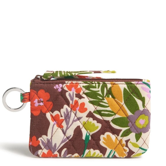 Vera Bradley Zip ID Case Evening Garden in Cotton NWT - Picture 1 of 4